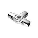 3-way connector, for Ø25mm tube, chrome