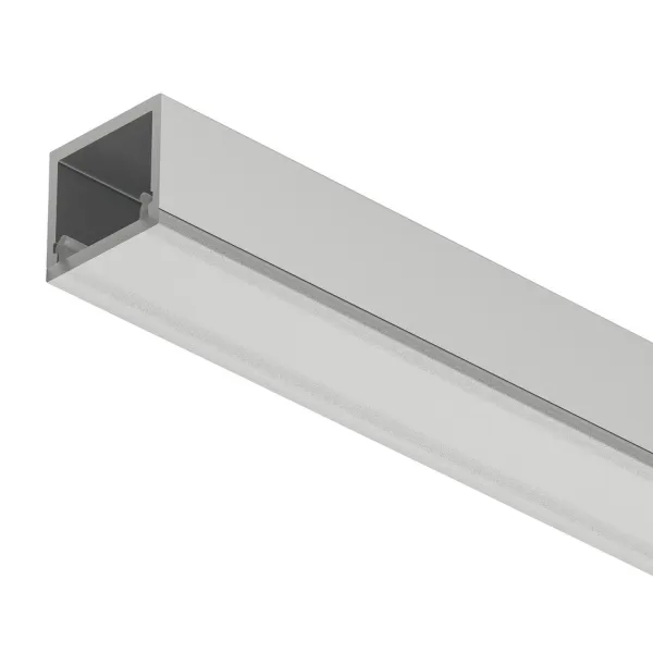 Profilis LED išorinis 2101 aliuminis L3000mm, matinis chromas