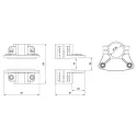 Shelf support one-sided