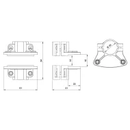 Shelf support one-sided