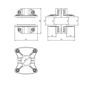 Shelf support double-sided