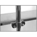 Shelf fixing element, for Ø25mm tube