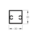 Profile aluminum 30x30x1.5mm L3000mm
