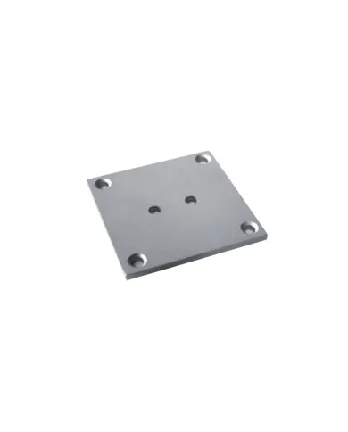 Plate for furniture legs, central, aluminum K-30 80x80mm