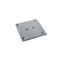 Plate for furniture legs, central, aluminum K-30 80x80mm