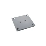 Tvirtinimas kojelėms centrinis aliuminis K-30 80x80mm