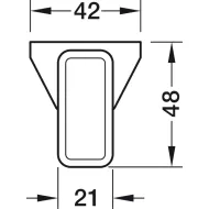 Extending wardrobe rail, For screw fixing beneath shelves or cabinet top panels, extending