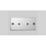 Plate for furniture legs, central, aluminum K-30 100x50mm