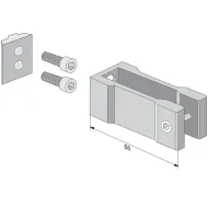 Connector for profile 30x30x2mm 90°