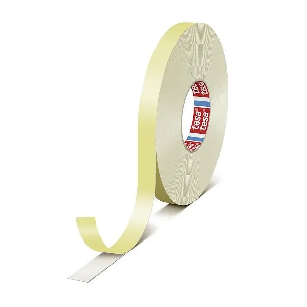 Foam adhesive tape, double-sided, 25m x 19mm, white
