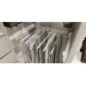 Kabykla kelnėms P700mm, ištraukiama, švelniu uždarymu antracitas