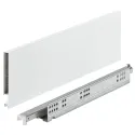 Stalčių šonai Matrix Box Slim A Synchro, H128mm, L270mm, 30kg, švelnaus uždarymo, balta