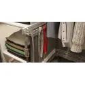 Belt and tie rack, with soft close, anthracite