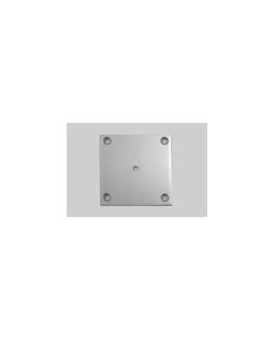 Fixing plate for furniture leg, central, aluminum K-43 80x80mm