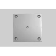 Fixing plate for furniture leg, central, aluminum K-43 80x80mm