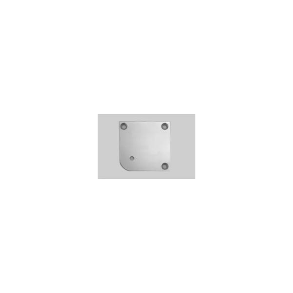 Fixing plate for furniture leg, corner aluminum K-43 80x80mm