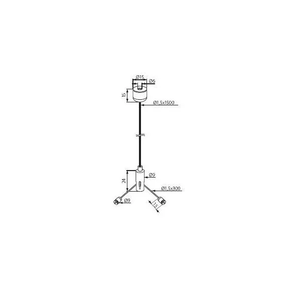 Trosai ROPE NT-150 dvigubi L1500mm, 18kg (2 vnt.)