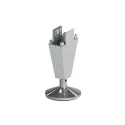 Adjustable support for Stili Phos vertical profile, black/chrome