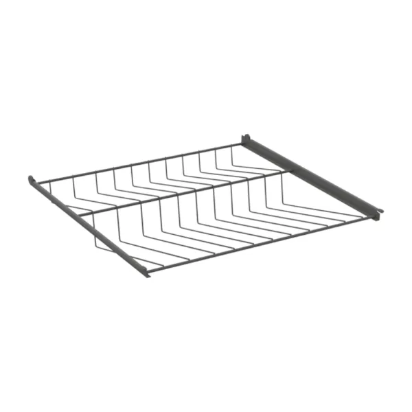 Shoe shelf Norscan, W600mm, Ø500mm, dark grey