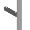 Intermediate wall connection element L295mm stainless steel