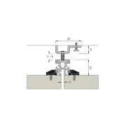 Profilis vertikalus WALK-IN L2606mm, aliuminis MODUS
