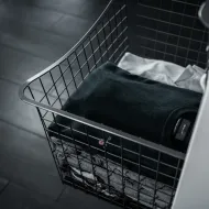 Wire basket Norscan, W500mm, H150mm, Ø500mm, dark grey