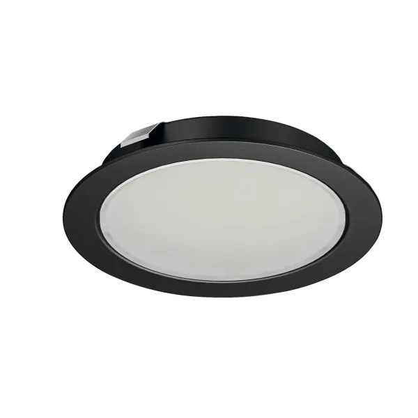 Šviestuvas LED2047, 12V, 3W, šilta balta šviesa 3000K, juoda