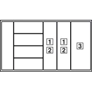 Spice jar insert, Wood, universal cutlery insert and Matrix Box P