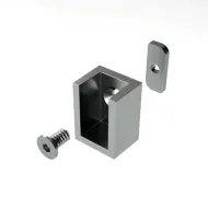 Fixing element for rectangular rod black 2 pcs
