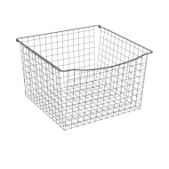 Wire basket Norscan, W600mm, H330mm, Ø500mm, dark grey