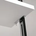Fixing element for wooden shelf L160mm black 2 pcs