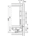 Stalčių šonai Matrix Box Slim A Synchro, H175mm, L270mm, 30kg, švelnaus uždarymo, balta