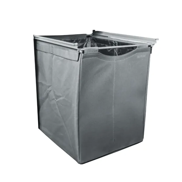 Textile basket high Norscan, W600mm, H500mm, silver
