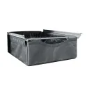Textile basket high Norscan, W600mm, H500mm, silver