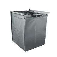 Textile basket high Norscan, W600mm, H500mm, silver