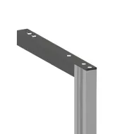 Tvirtinimas profilio prie sienos galinis L345mm, juoda PHOS