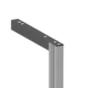 Tvirtinimas profilio prie sienos galinis L345mm, nerūdijantis plienas PHOS