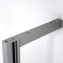Tvirtinimas profilio prie sienos galinis L345mm, nerūdijantis plienas PHOS