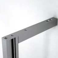 Tvirtinimas profilio prie sienos galinis L345mm, nerūdijantis plienas PHOS