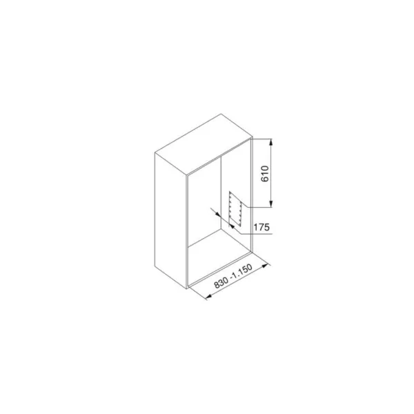 Hang pull down wardrobe rail lift, W600-830mm, Chrome plated, Steel and Plastic