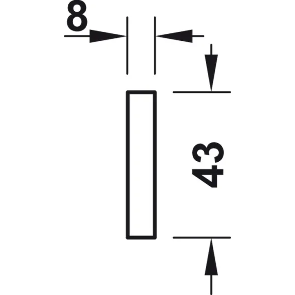 Skirtukas stalčiui Move, 600x8mm, medinis, ąžuolas