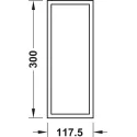 Dėklas įrankiams Move, 300x117,5mm, medinis, tamsus uosis