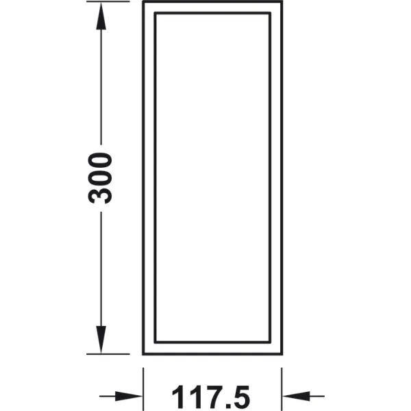 Dėklas įrankiams Move, 300x117,5mm, medinis, tamsus uosis