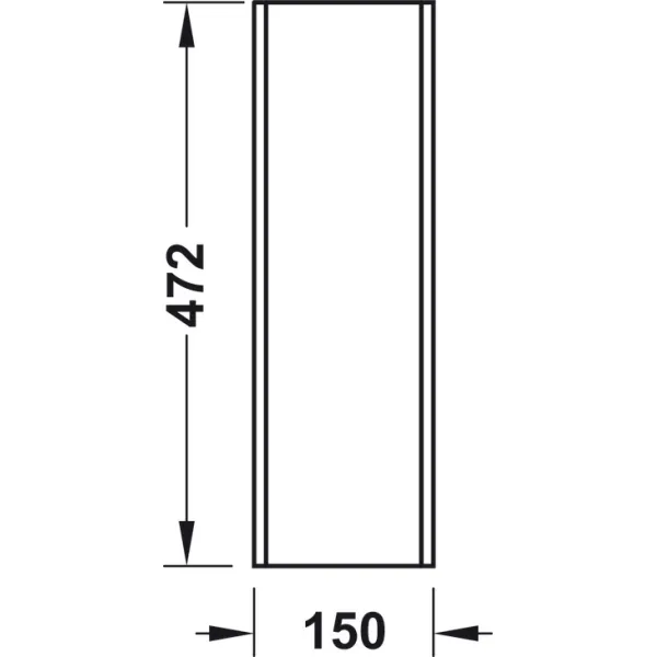 Dėklas Move, 150x472x43mm, medinis, ąžuolas