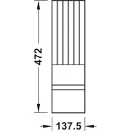 Laikiklis peiliams Move, 137,5x472mm, medinis, ąžuolas
