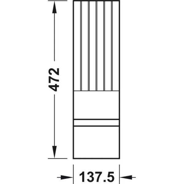 Laikiklis peiliams Move, 137,5x472mm, medinis, tamsus uosis
