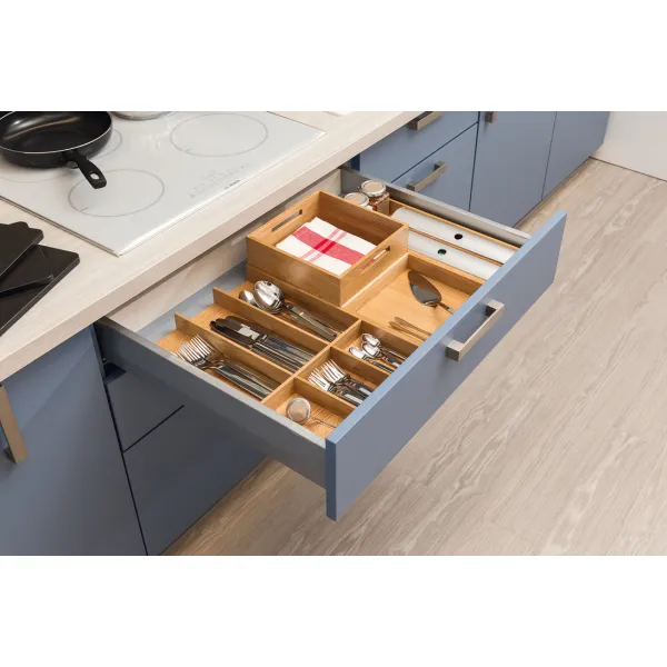 Aluminium clip Move, Drawer compartment system, universal, flexible