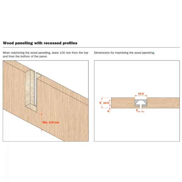 Profile AIR aluminum W26mm L3000mm aluminum