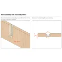 Profile AIR aluminum W26mm L3000mm aluminum