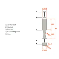 Wine bottles display storage system Pin Wine aluminium